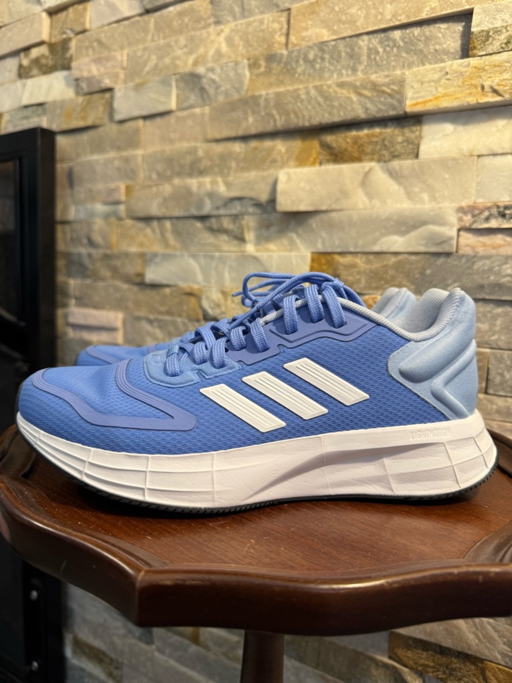 Woman’s Sz 6 Adidas Duramo 10 Running Shoes Sneakers Blue White